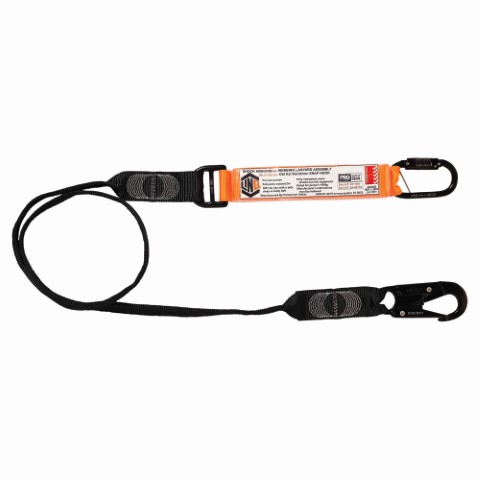 LINQ WEBBING LANYARD SNG LEG 1 X D.A KARABINER 1 X SNAP HOOK 